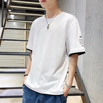 綠通椰 短袖 男士T恤 T127白色 