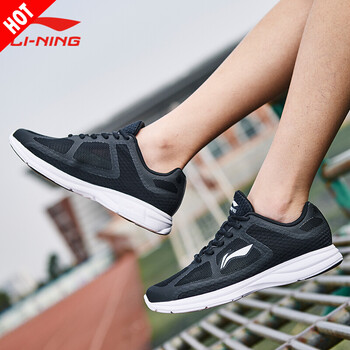 李寧（LI-NING）跑步鞋基礎(chǔ)黑/基礎(chǔ)白 35