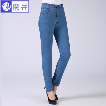 女褲小直筒松緊腰