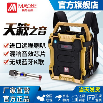 曼龍（MALONE） M-508 音箱/音響 6.5英寸土豪金+1只話筒+遙控+U盤