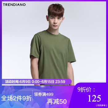 TRENDIANO 短袖 男士T恤 軍綠520 