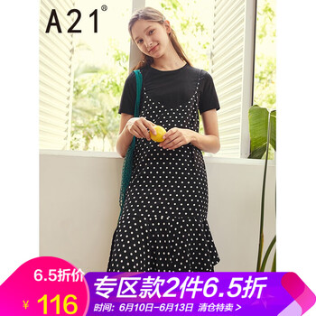 A21 圓點(diǎn) 不規(guī)則 連衣裙