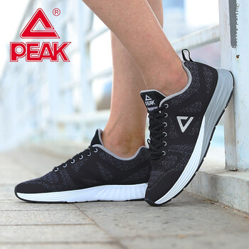 匹克（PEAK）跑步鞋黑色/銀灰 40