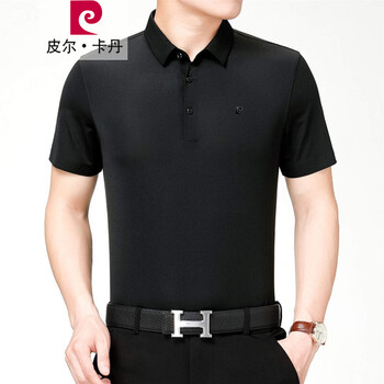 皮爾卡丹（pierrecardin） 短袖 男士T恤 款二黑色 