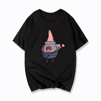 鄧尼斯 短袖 男士T恤 黑色 宇智波星 