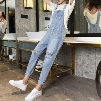 百搭牛仔背帶褲，減齡又有范