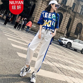 紐妍（NIUYAN） 印花 短袖 T恤 女 圓領(lǐng)