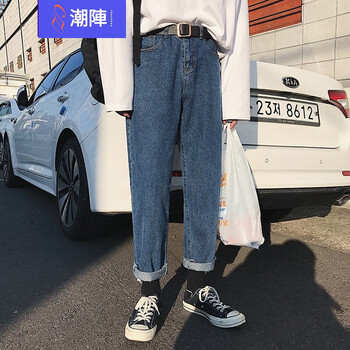 潮陣（CHAOZHEN） 直筒褲 青春休閑 男士牛仔褲