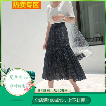 純色半身裙，打造甜美女神