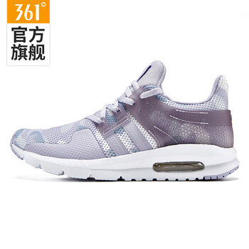 361度跑步鞋361度白/淡紫灰 35，36，37，38，39，40