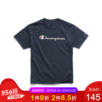 champion 短袖 男士T恤 Navy 深藍 