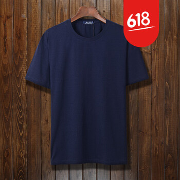 黛芷芙 短袖 男士T恤 藏青色 