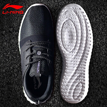 李寧（LI-NING）跑步鞋新基礎黑/白-1 42