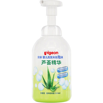 贝亲 Pigeon 婴儿洗发沐浴泡沫 芦荟精华 500ml IA230