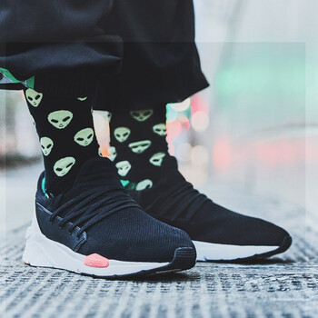 李寧（LI-NING）跑步鞋-4標(biāo)準(zhǔn)黑/熒光柔橙/白 