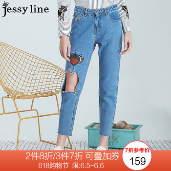 時(shí)尚破洞牛仔褲，穿出你的少女心