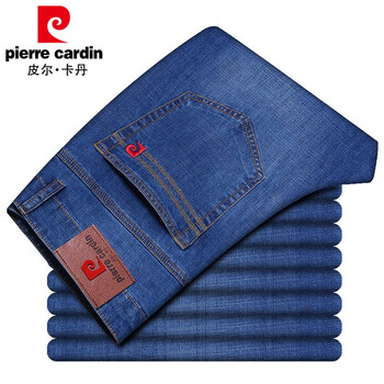 皮爾卡丹（pierrecardin） 直筒褲  男士牛仔褲