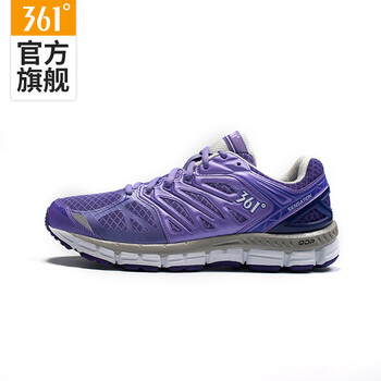 361度跑步鞋加藍紫/礦紫 35