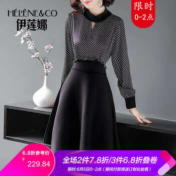 復(fù)古長袖連衣裙，穿出優(yōu)雅氣質(zhì)范