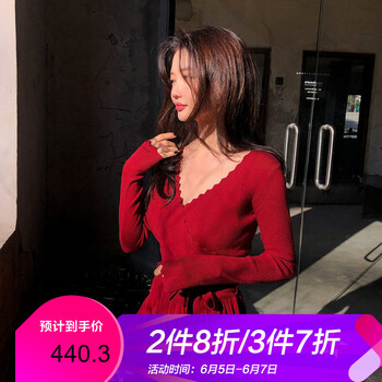 chuu 針織連衣裙