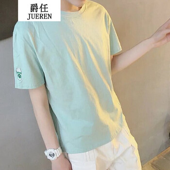 騎士普丁（Putino Rider） 短袖 男士T恤 淺綠水杯短袖酷 S，XL，L，XXL，M