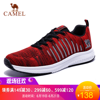 駱駝（CAMEL）跑步鞋紅/黑/男/A812303715 