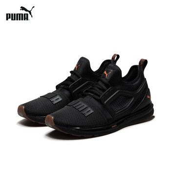 彪馬（PUMA）跑步鞋黑色-橙色 02 