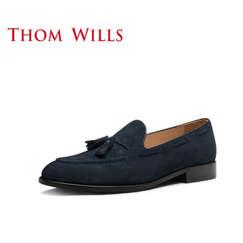 THOM WILLS男士藍(lán)色反絨A027 37
