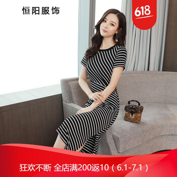 優(yōu)雅條紋連衣裙，讓你秒變小仙女