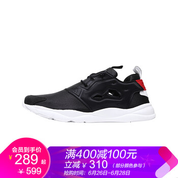 Reebok跑步鞋DV3746-黑色/白/能量紅 