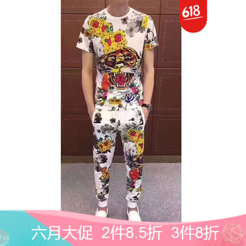 古萊登（GODLIKE） 短袖 男士T恤 皇冠白色 