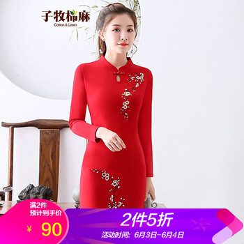 元素,新款,古典,樣式,流行,趨勢(shì),袍裙,袖旗