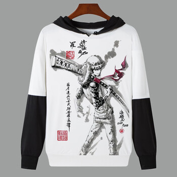 富貴鳥（FUGUINIAO） 長袖 男士T恤 海賊王插色T10 