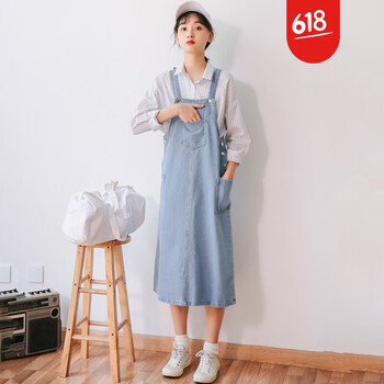 森女系連衣裙牛仔