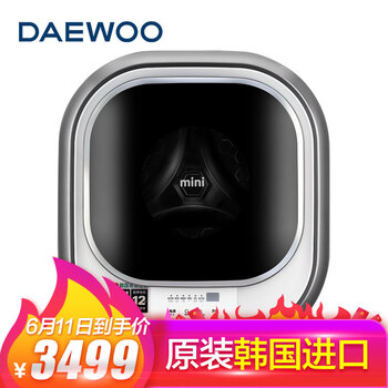 大宇（DAEWOO） 迷你型 全自動 洗衣機 DWM30-999V