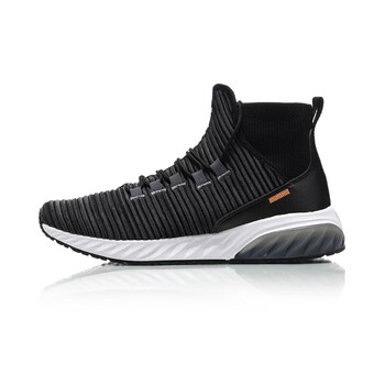 李寧（LI-NING）跑步鞋標(biāo)準(zhǔn)黑/熒光耀橙 39