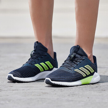 阿迪達斯（adidas）跑步鞋BY8796/黑色白底 