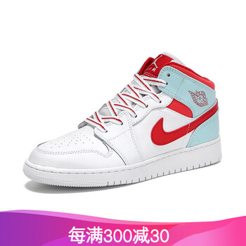 NIKE籃球鞋白紅藍(lán)555112_104 