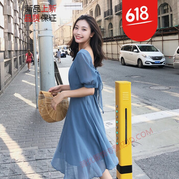 純色短袖長裙，微胖女神的福音