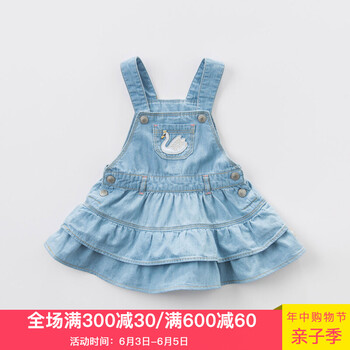 寶寶背帶裙牛仔