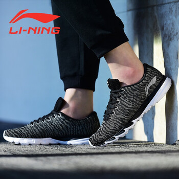 李寧（LI-NING）跑步鞋新基礎(chǔ)黑/銀灰色 41