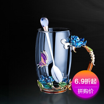 顏值當(dāng)?shù)?，彩色玻璃水杯來助? title=