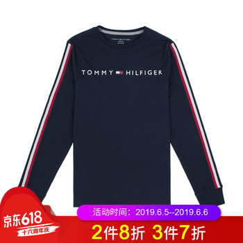 湯美費格（Tommy Hilfiger） 長(cháng)袖 男士T恤 416深藍 