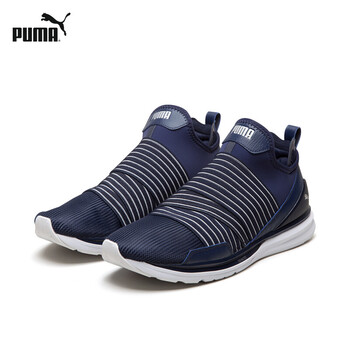 彪馬（PUMA）跑步鞋粗呢藍(lán)-銀色 02 