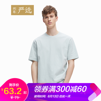 網(wǎng)易嚴(yán)選 短袖 男士T恤 薄荷綠 