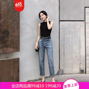 百搭牛仔褲，微胖妹子的小心機(jī)