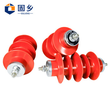 固乡 高压10k氧化锌避雷器 HY5WS-17/45 复合橡胶绝缘一体式 无间隙配电防雷器