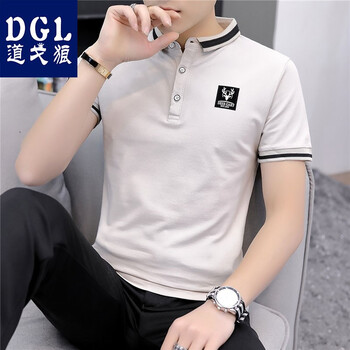 道戈狼（Daogelang） 短袖 男士T恤 #905杏色 