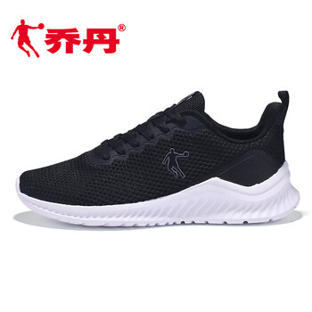 喬丹跑步鞋黑色/白色 a 