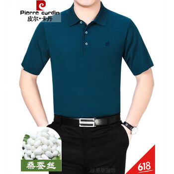 皮爾卡丹（pierrecardin） 短袖 男士T恤 22177哈青 